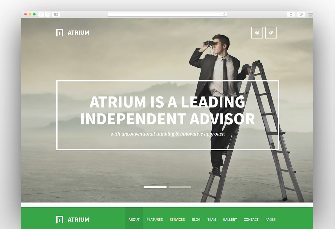 Atrium - Finance Consulting Advisor WordPress Theme