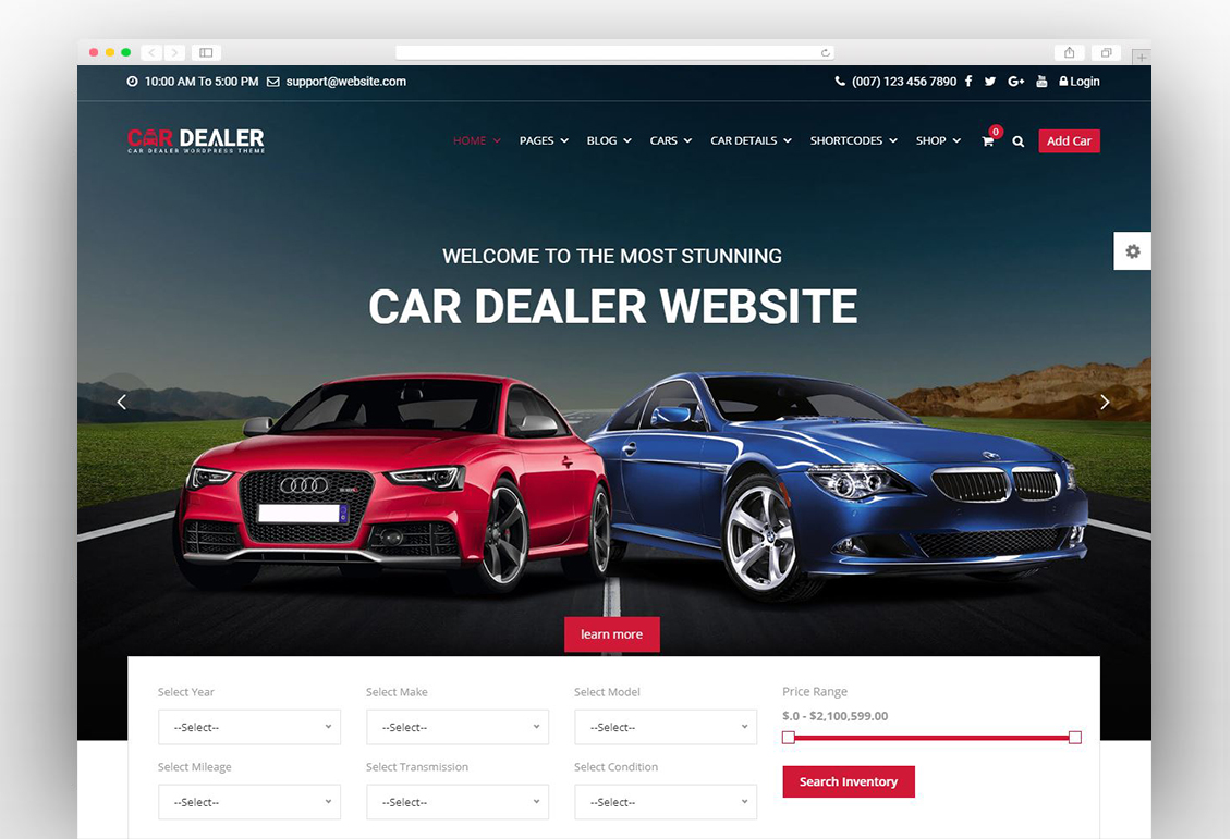 Car Dealer - The Best Car Dealer Automotive Responsive WordPress Theme