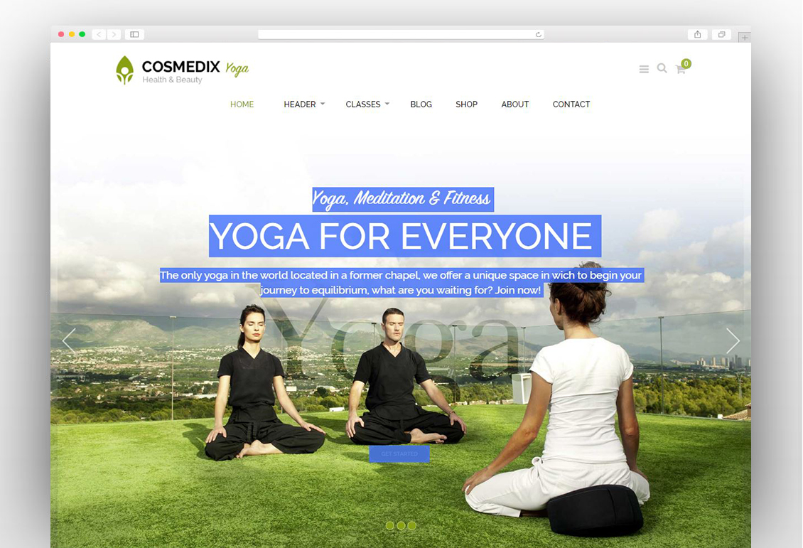 Cosmedix - Health Beauty & Yoga WordPress Theme