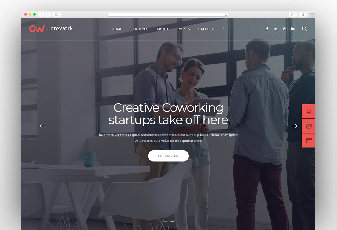 Crework | Coworking and Creative Space WordPress Theme