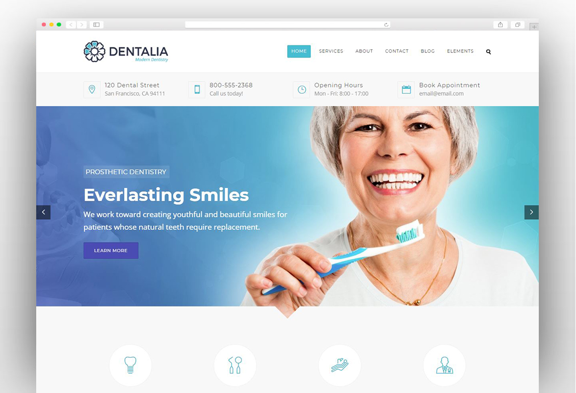 Dentalia - Dentist & Medical WordPress Theme