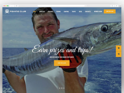 Fishing and Hunting Club WordPress Theme