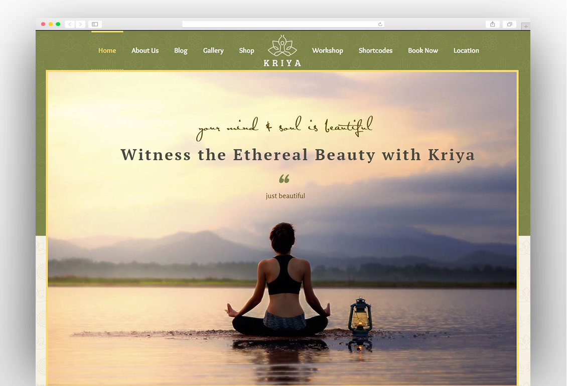 Kriya Yoga - Health, Meditation and Yoga WordPress Theme