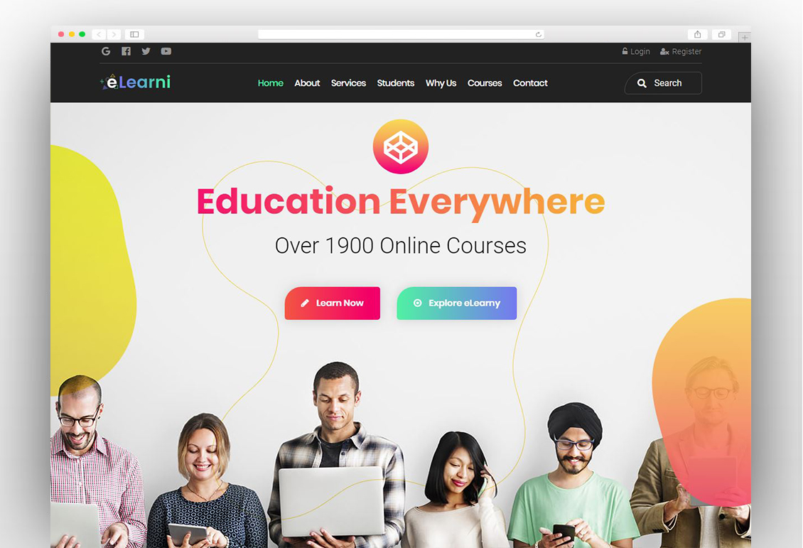LMS, Online Courses WordPress Theme – eLearni