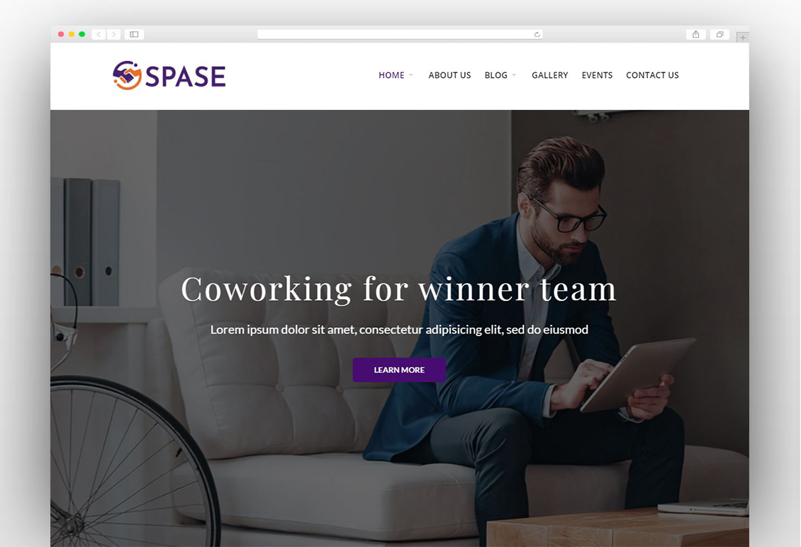 Spase - Business and Coworking WordPress Theme