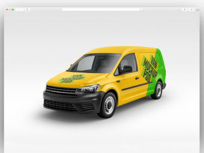 Van Advertising PSD Mockup Available for Free