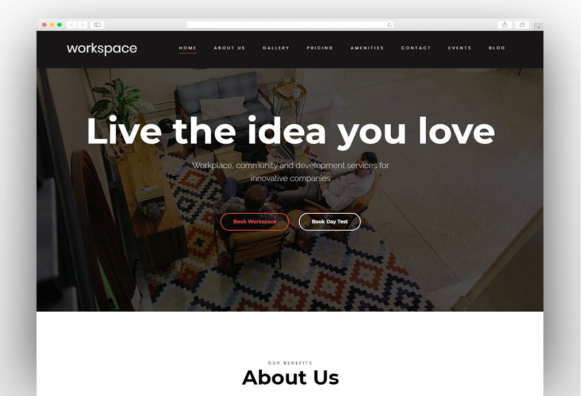 WorkSpace - Creative CoWorking Office WordPress Theme