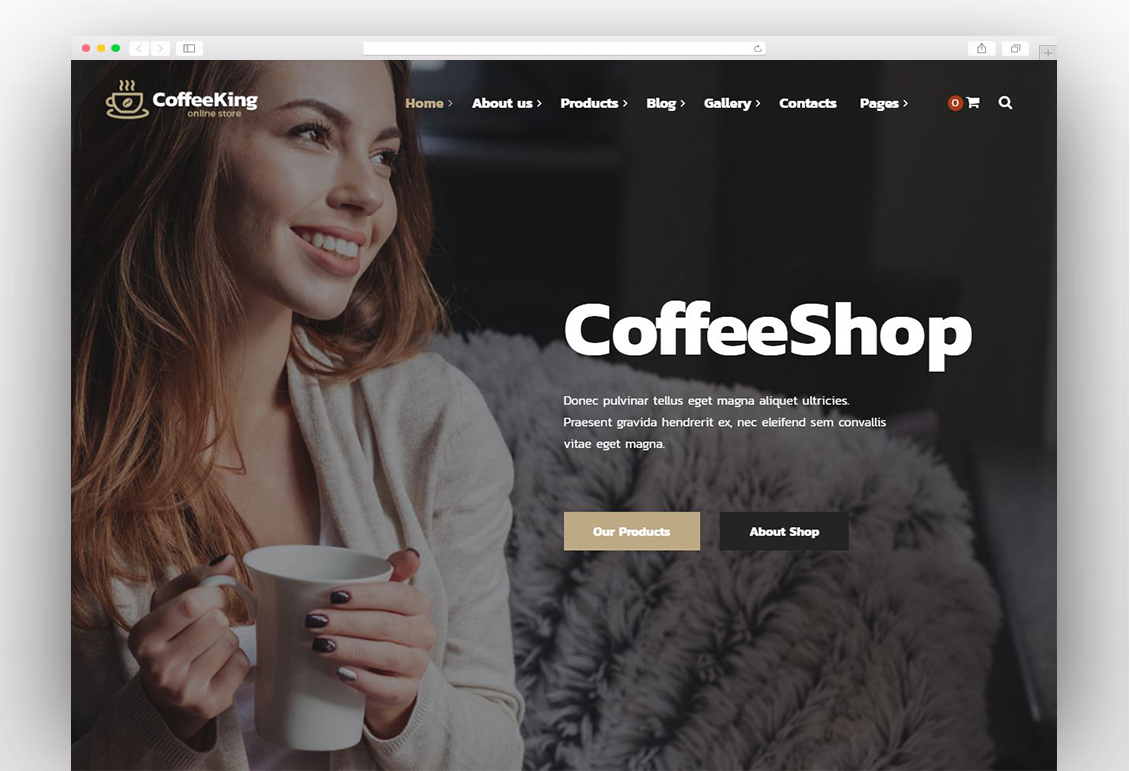 CoffeeKing - Coffee Shop & Drinks Online Store WordPress Theme