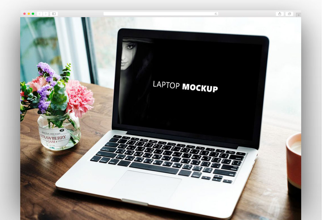 Free Laptop Mockup PSD Download