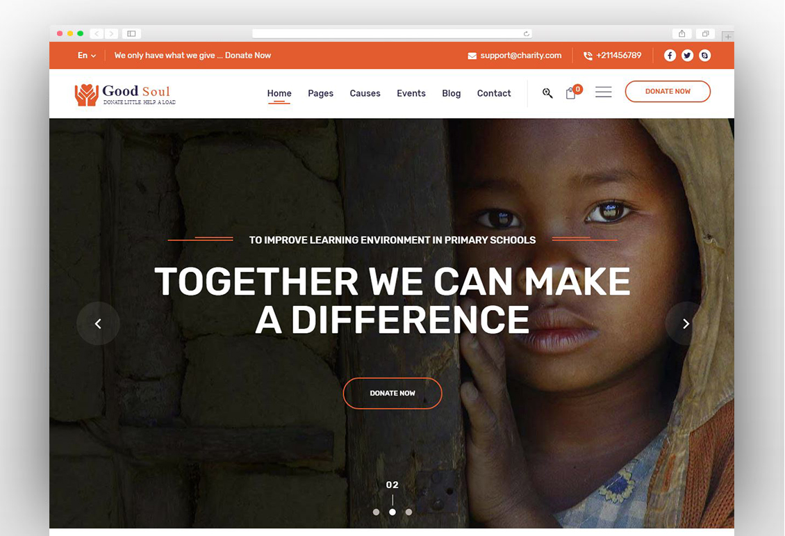 GoodSoul - Charity & Fundraising WordPress Theme