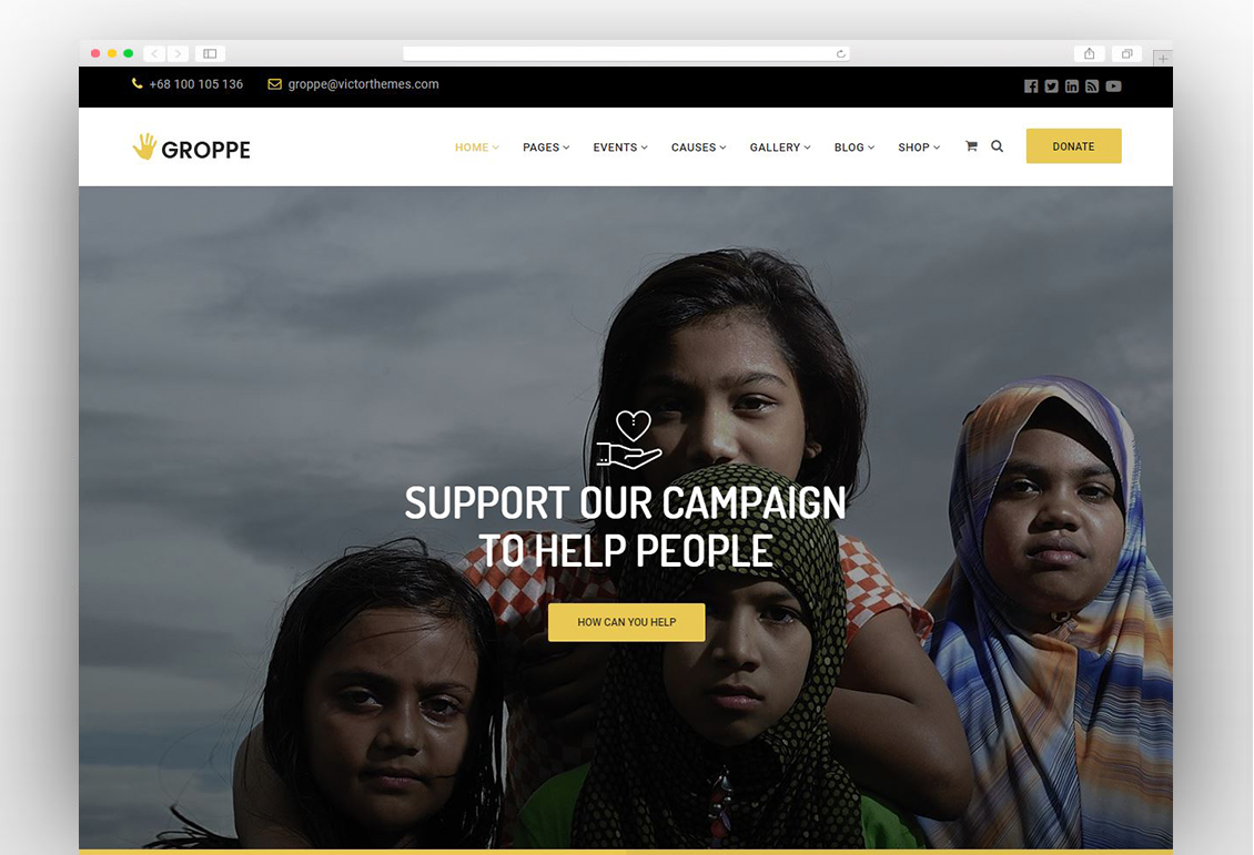 Groppe - Nonprofit WordPress Theme