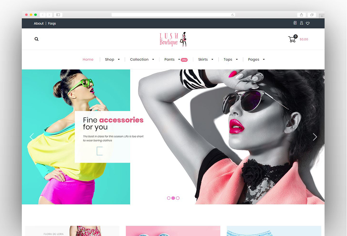 Lush Boutique - Fashion WordPress Theme