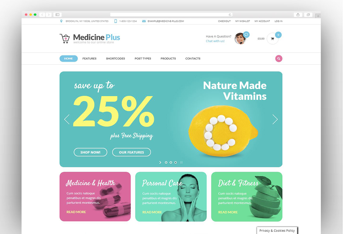 Medicine Plus Medical Pharmacy WordPress Theme