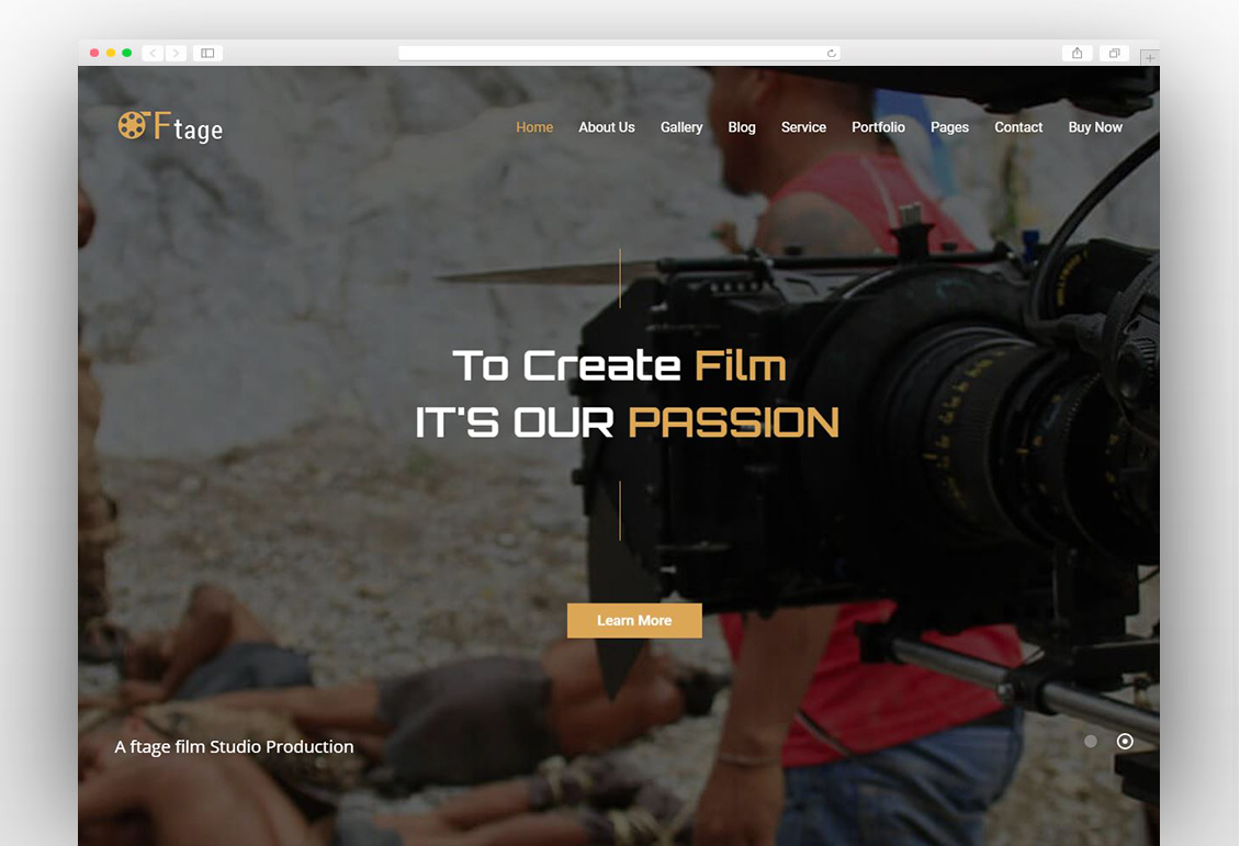 Movie Production & Film Studio WordPress Theme – Ftage