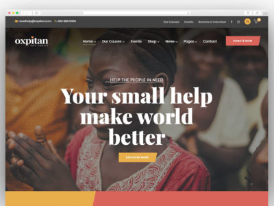 Oxpitan - Nonprofit Charity WordPress Theme