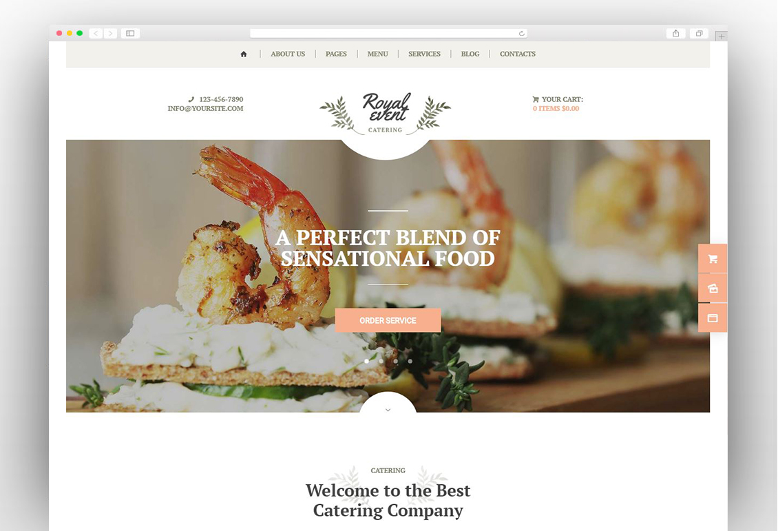 Royal Event | A Wedding Planner & Catering Company WordPress Theme