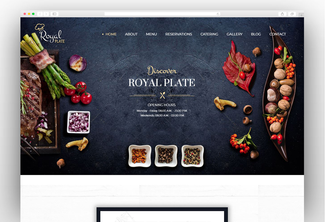 Royal Plate - Restaurant and Catering WordPress Theme
