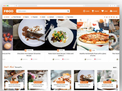 Tasty Food - Recipes & Blog WordPress Theme