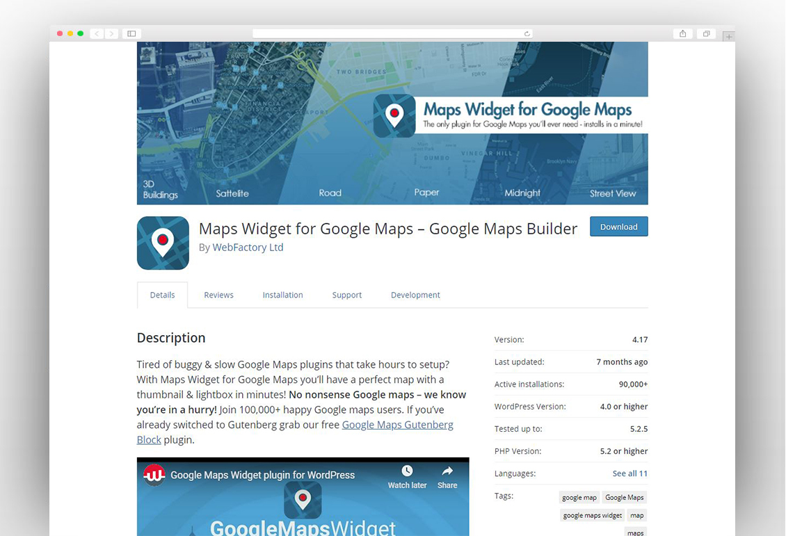 Maps Widget for Google Maps – Google Maps Builder