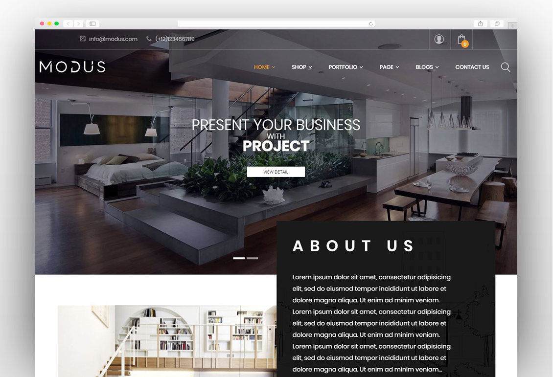 Modus - Modern Furniture WooCommerce Theme