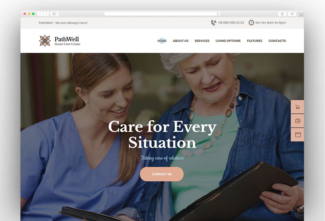 PathWell | A Senior Care Hospital WordPress Theme