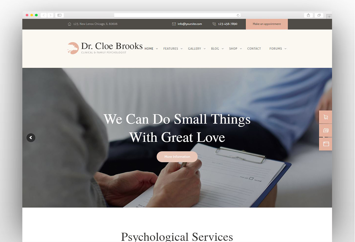 Psychology - Counseling - Medical WordPress Theme