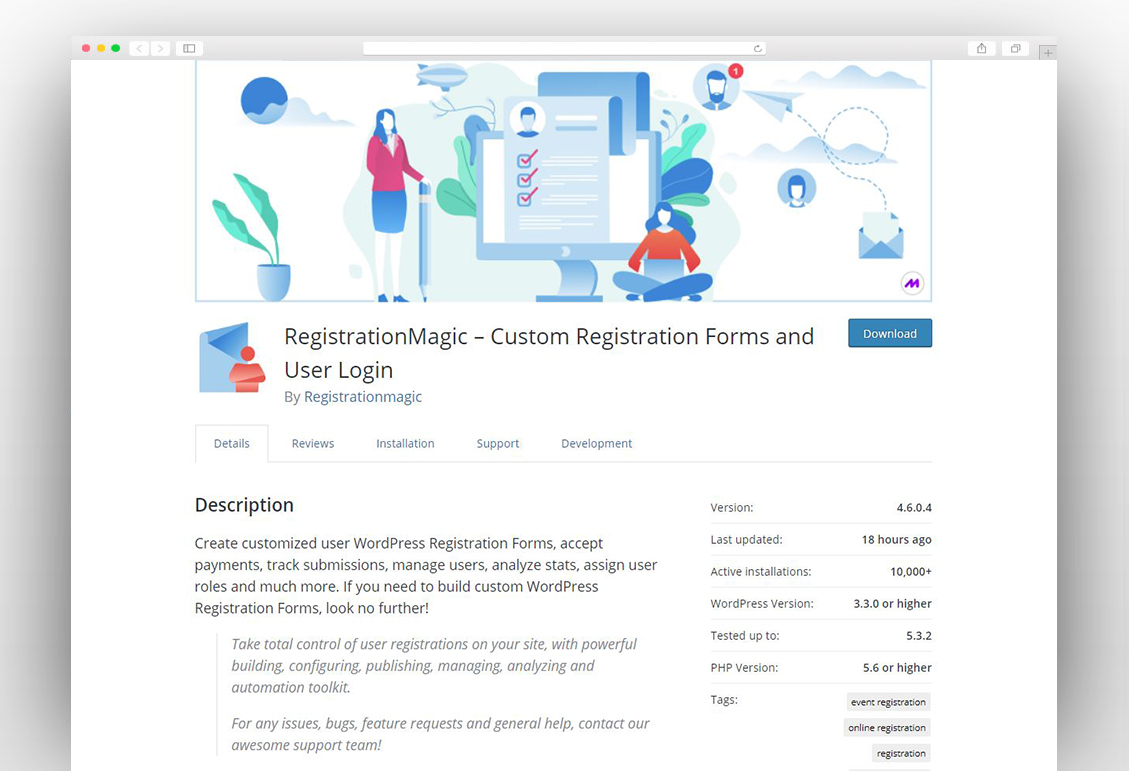 RegistrationMagic – Custom Registration Forms and User Login
