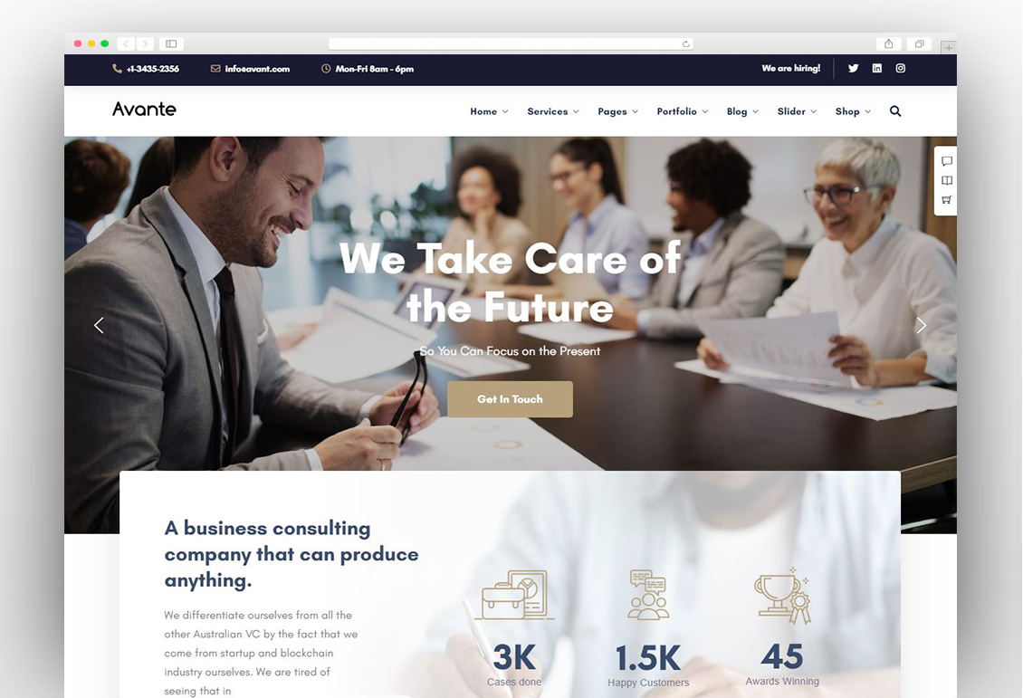 Avante | Business Consulting WordPress