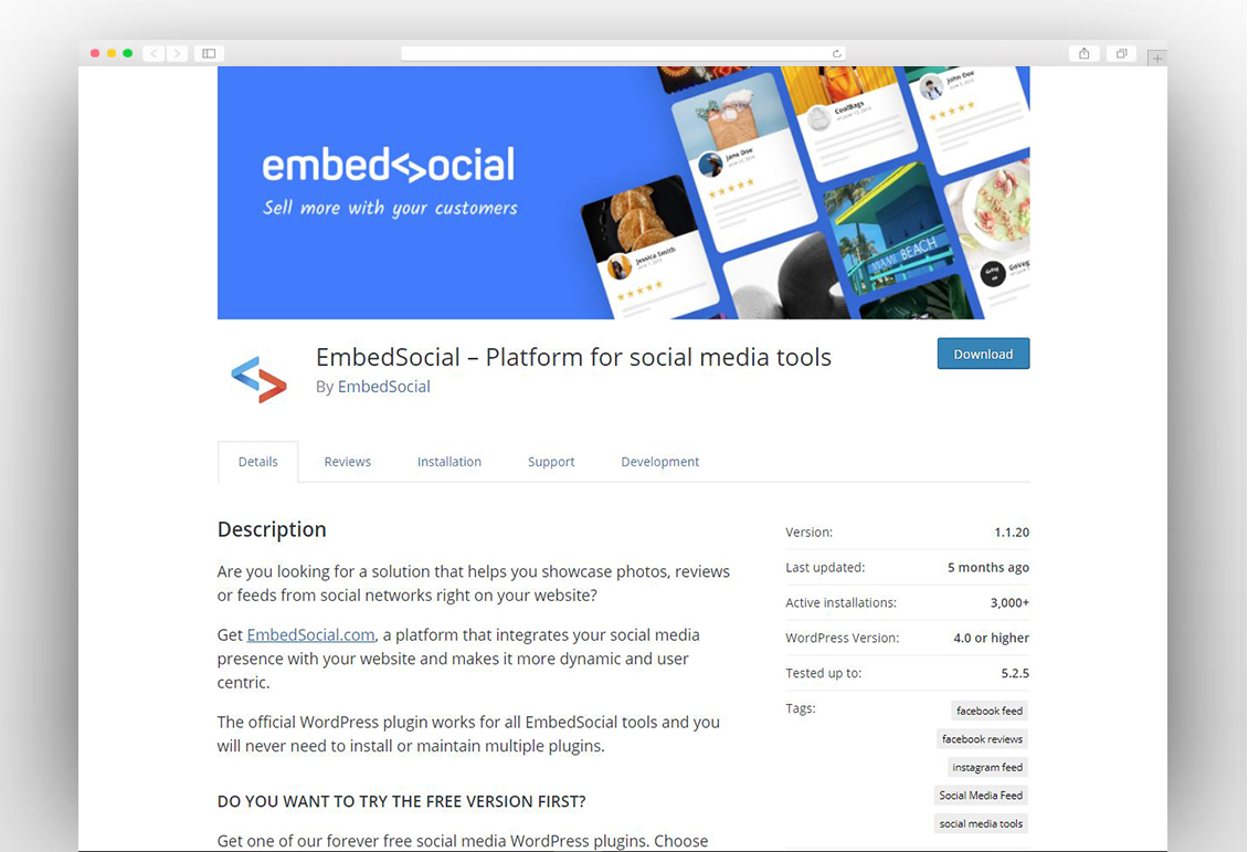 EmbedSocial – Platform for social media tools