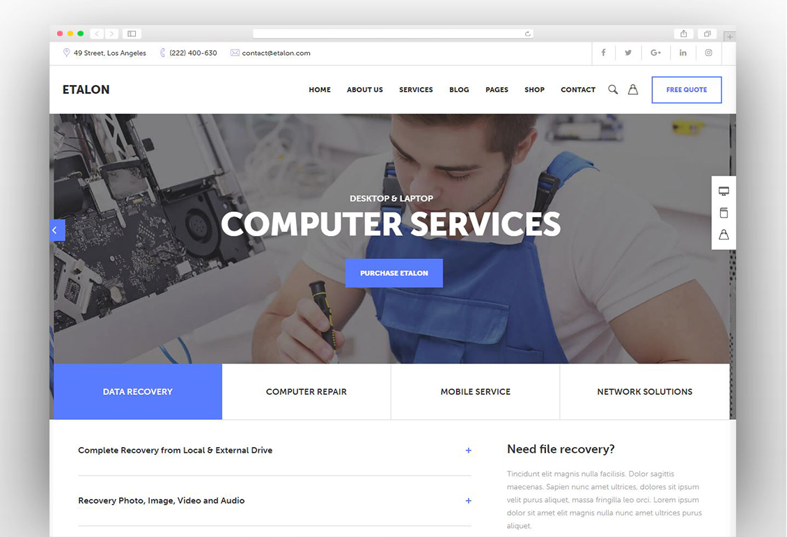 21 Best Professional Computer Repair WordPress Themes 2021