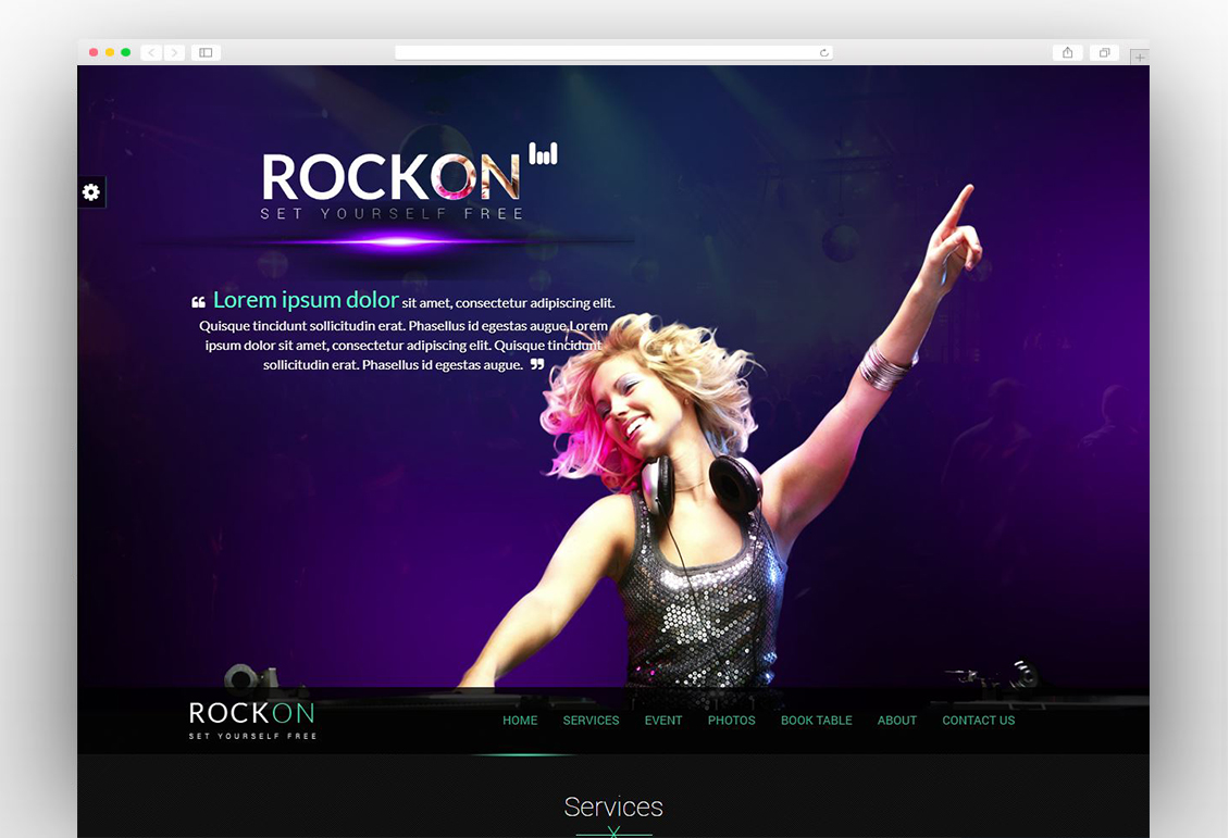 Music Club - Rockon Website HTML Template