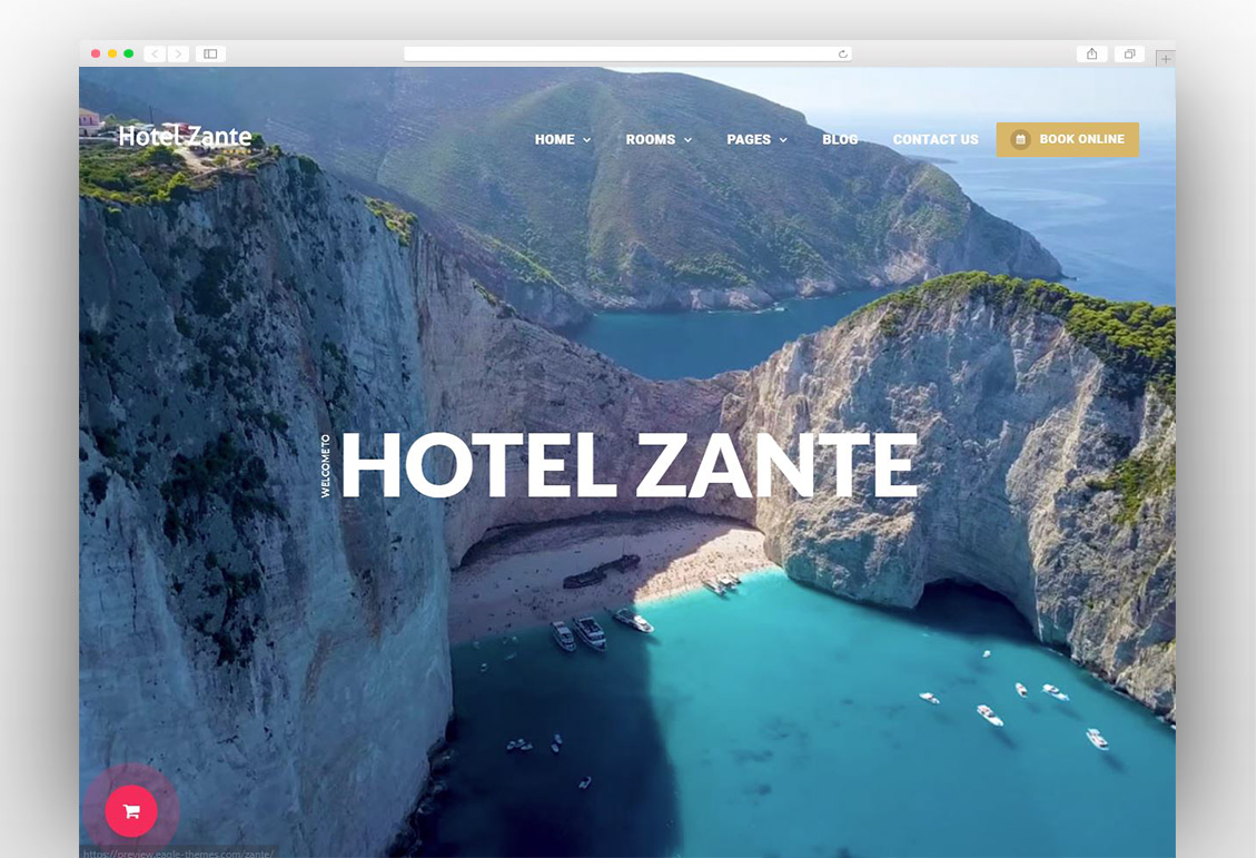 Zante Hotel Booking Theme