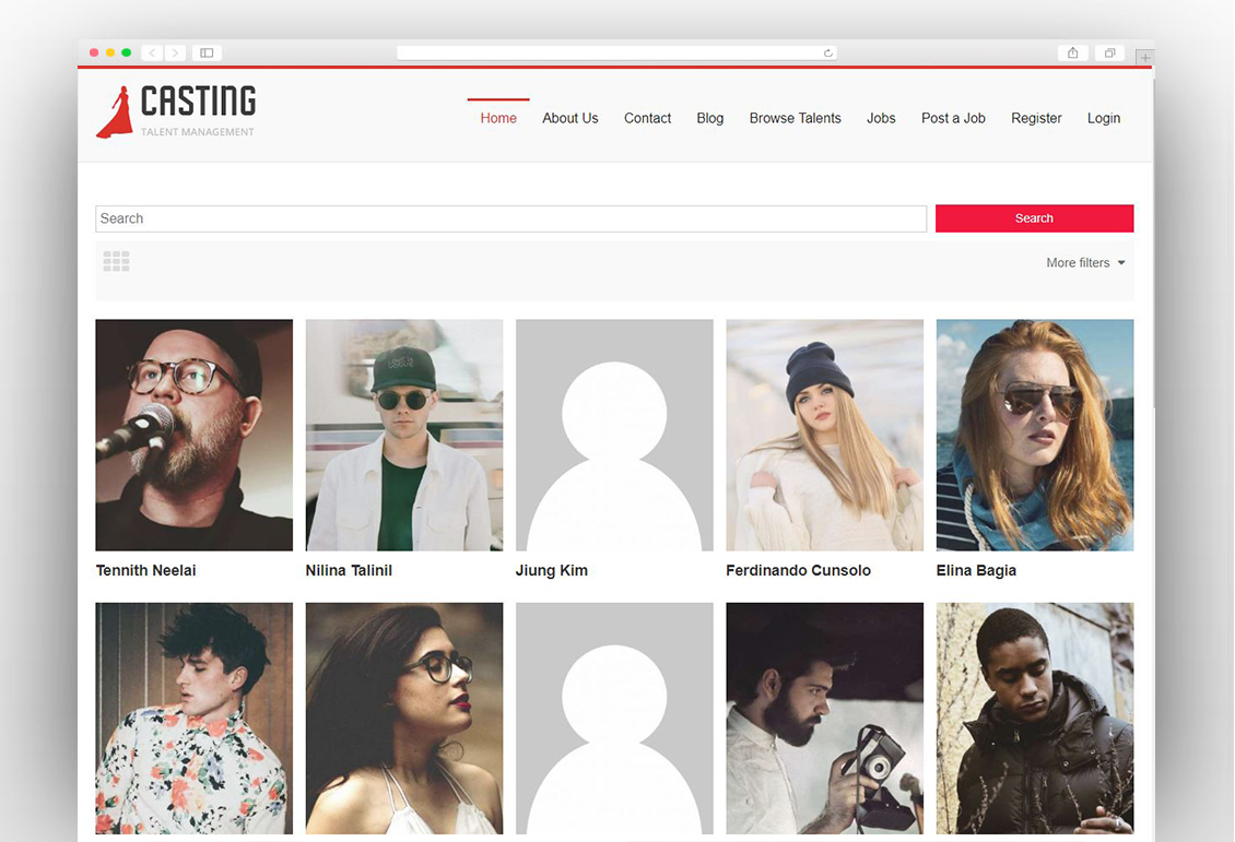 Casting - Responsive Model Agency WordPress Theme