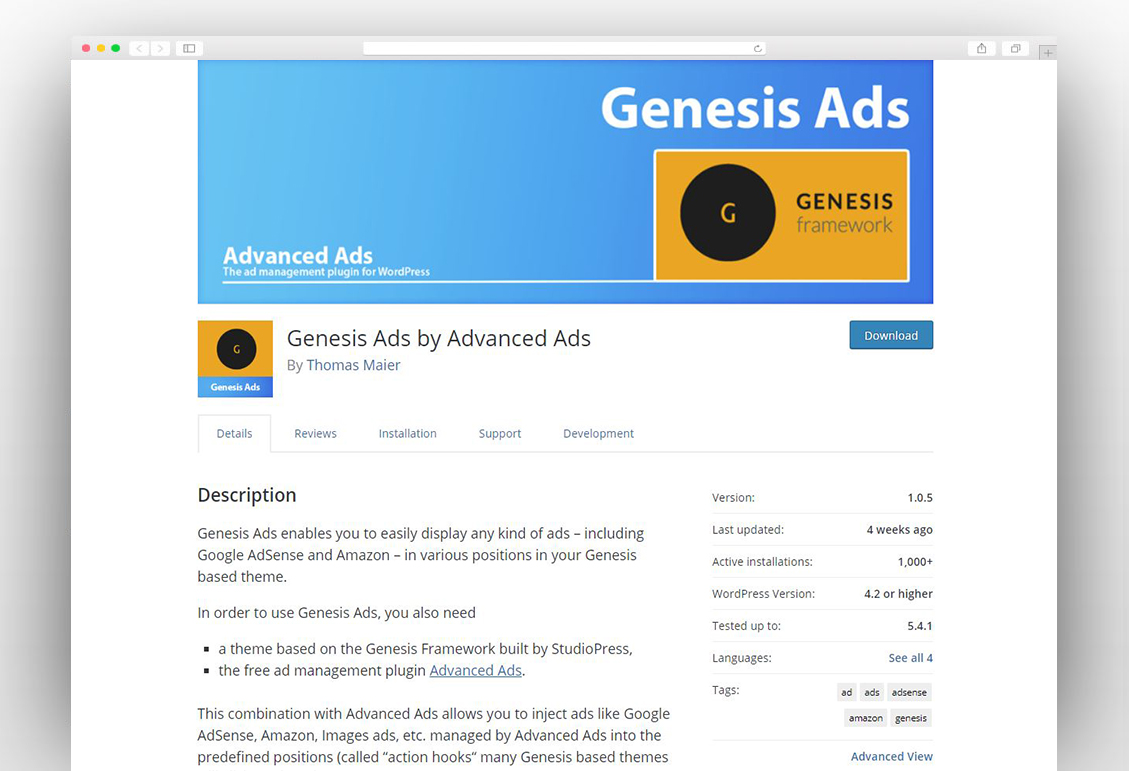 Genesis Ads by Advanced Ads