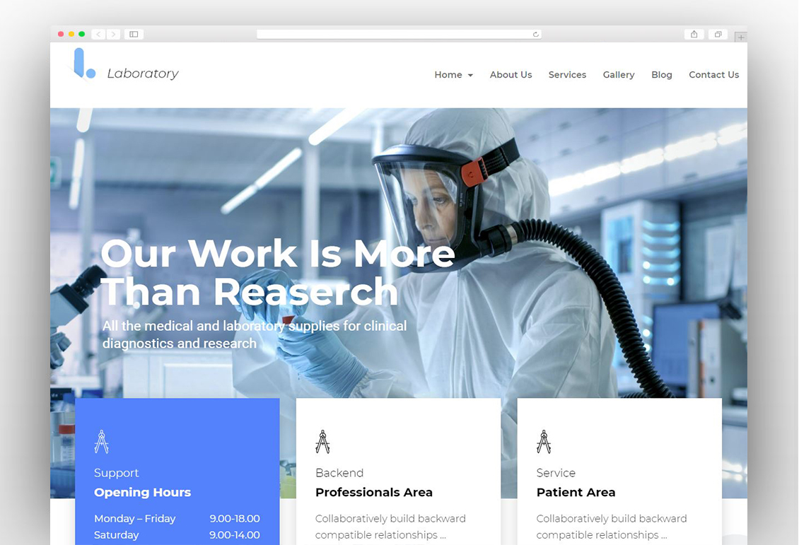 Laboratory - Research & Medical Diagnostic WP Theme