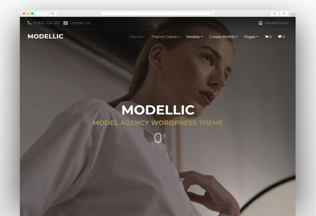 Modellic - WooCommerce & Booking Model Agency WordPress Theme