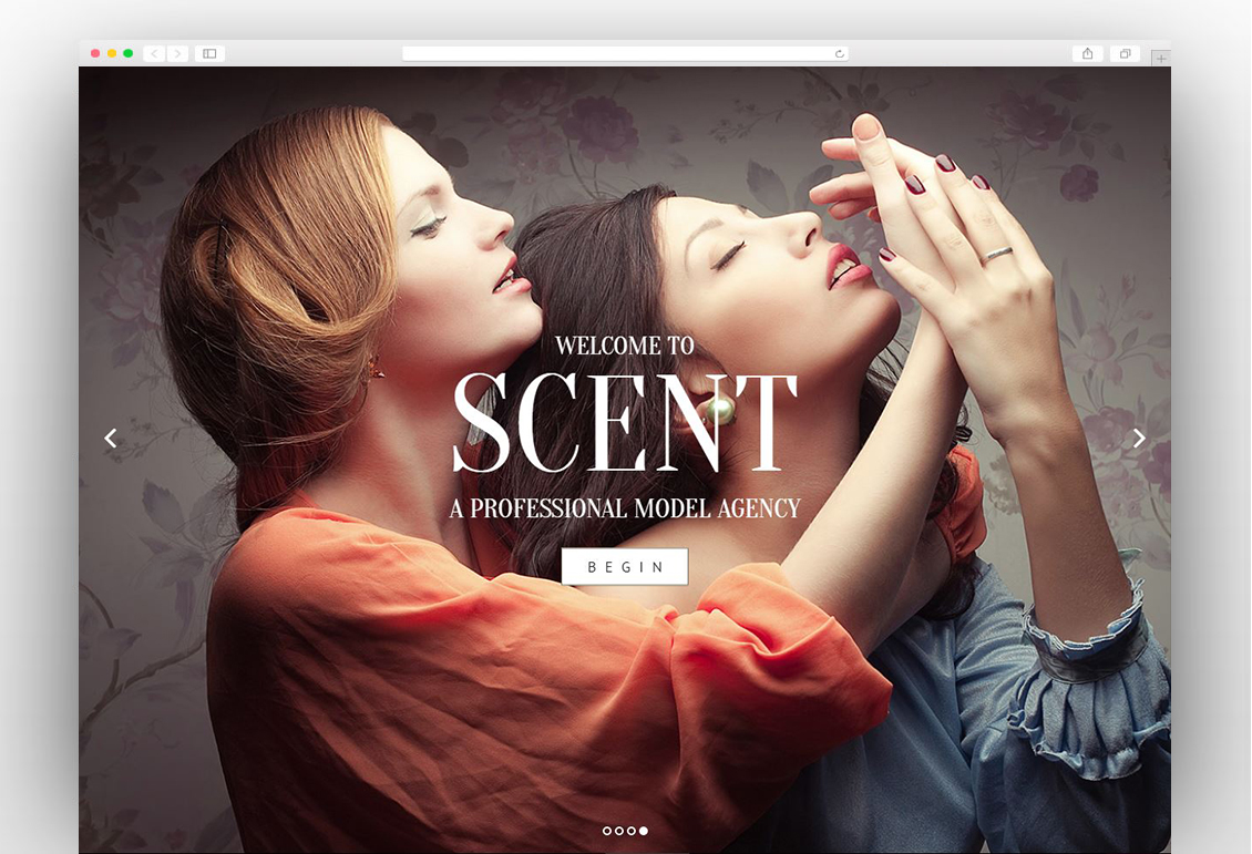 Scent - Model Agency WordPress Theme