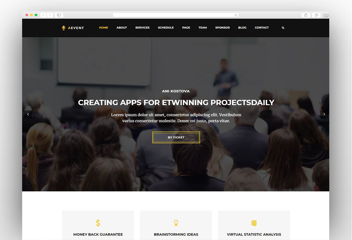 Aevent - Conference & Event WordPress Theme