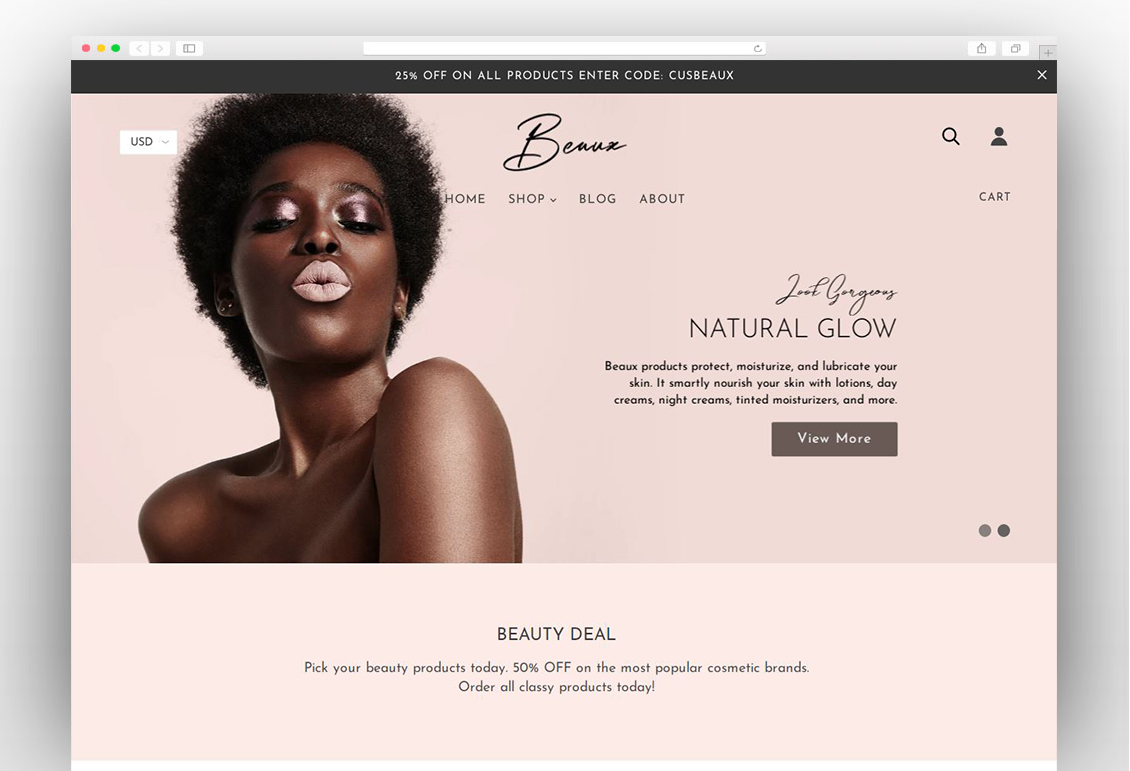 Beaux - Cosmetic Store Shopify Theme