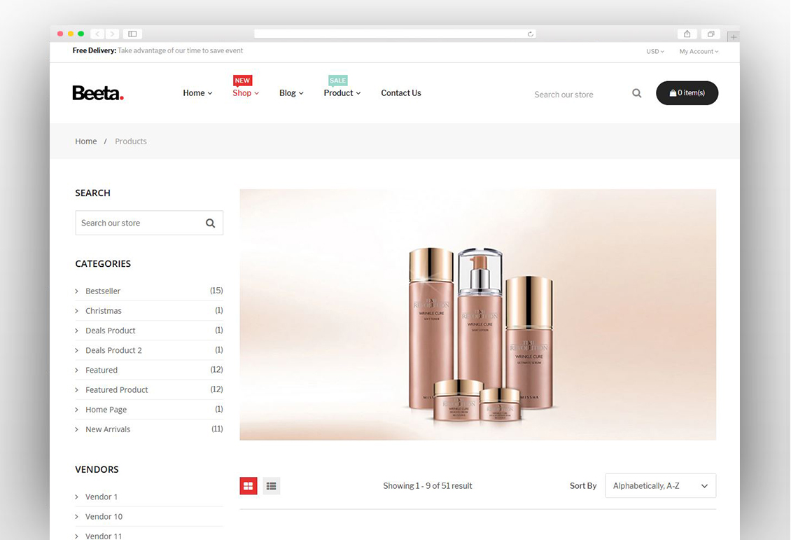 Beeta – Fashion Cosmetics Beauty Shopify Theme