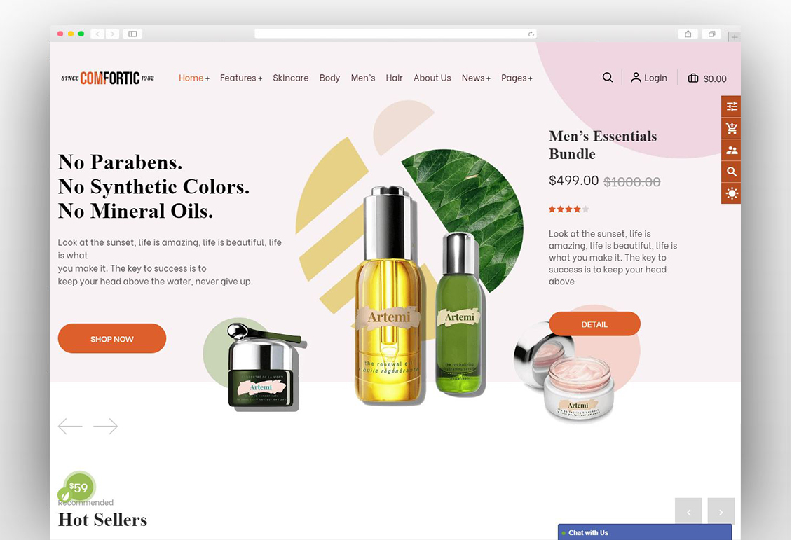 Comfortic - Clean Responsive Beauty & Cosmetic Shopify Theme