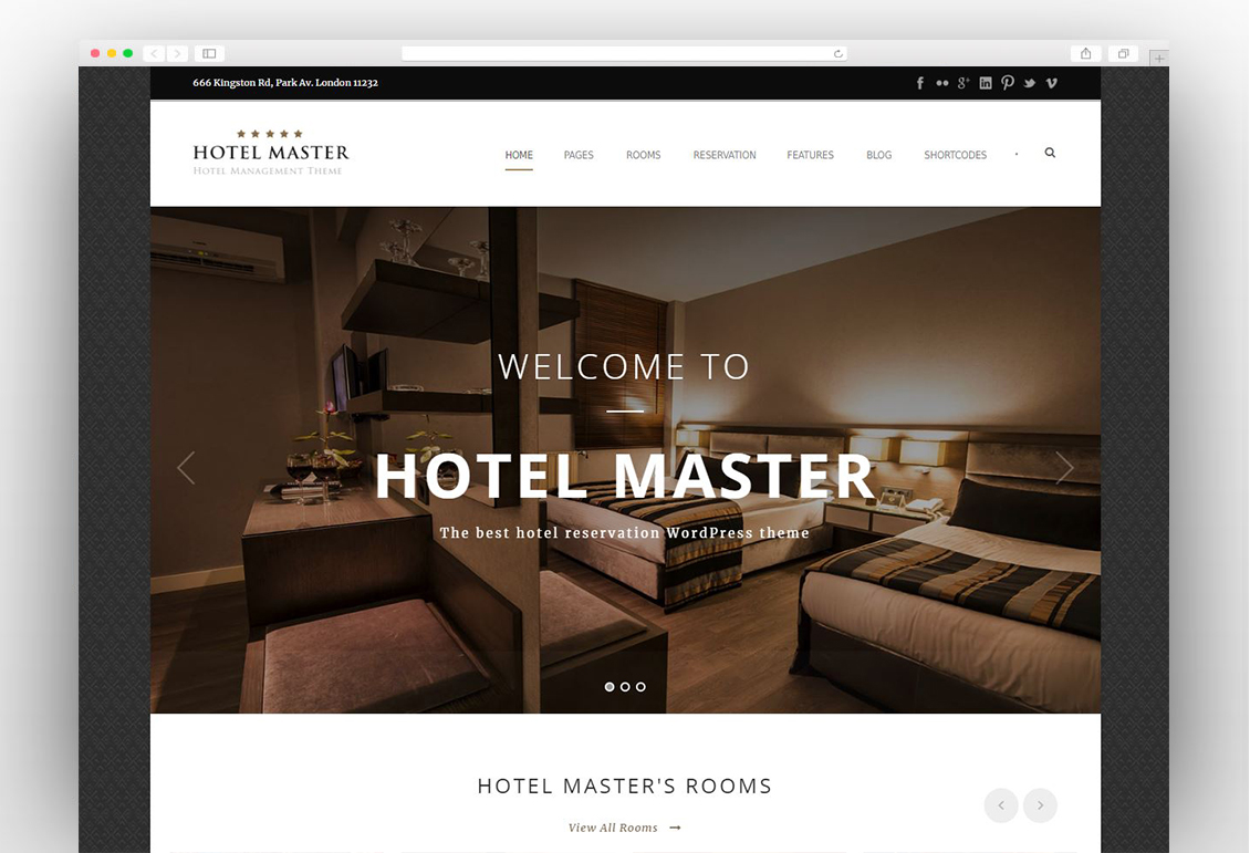 Hotel Master Booking WordPress
