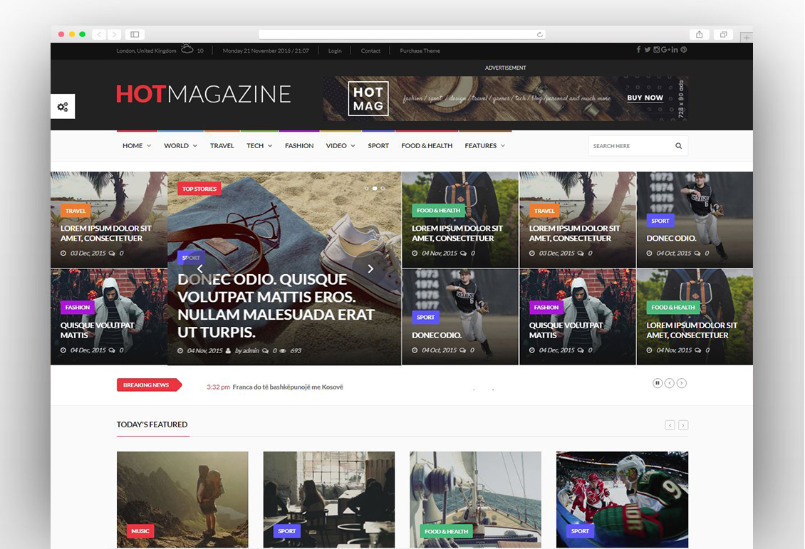 Hotmagazine - News & Magazine WordPress Theme