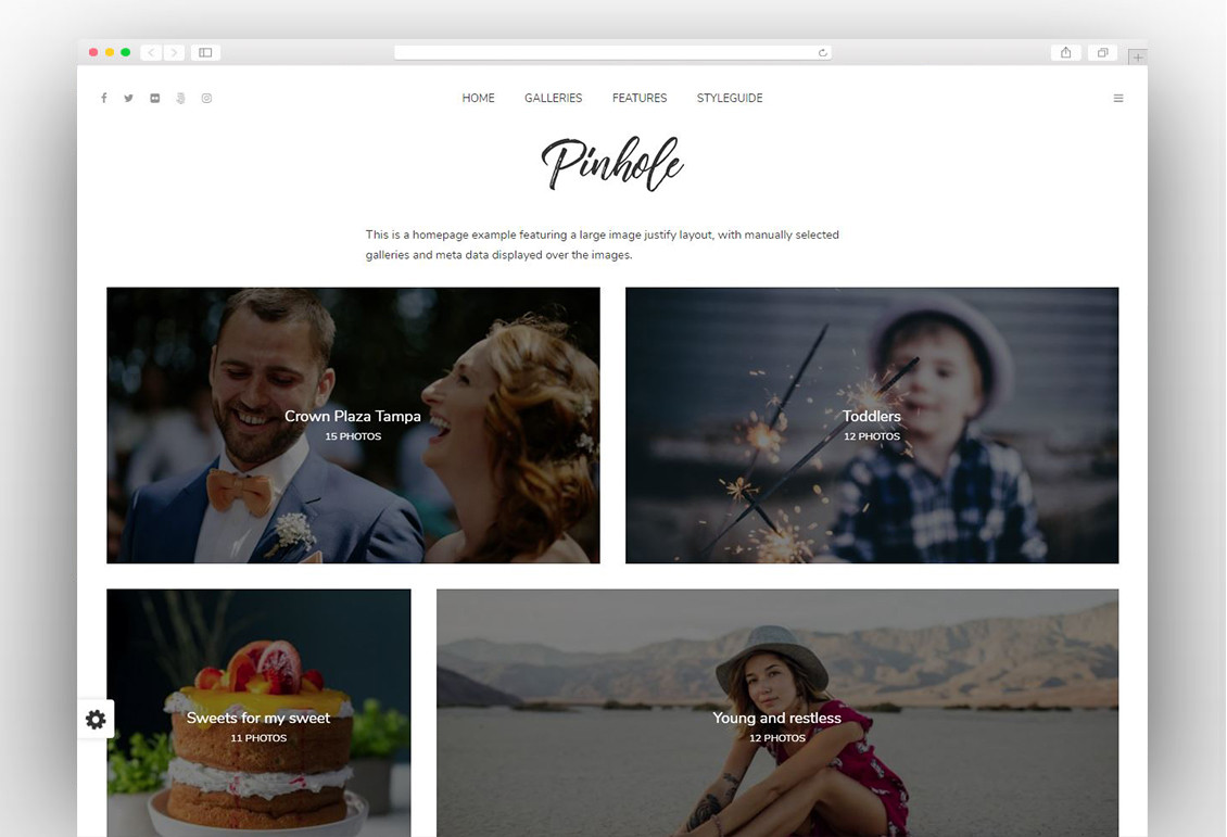 Pinhole - Photography Portfolio & Gallery Theme for WordPress
