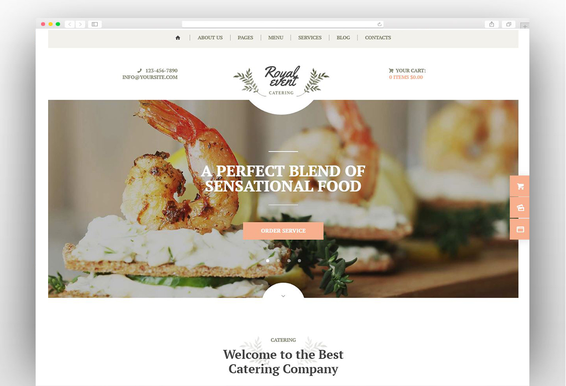 Royal Event | A Wedding Planner & Catering Company WordPress Theme
