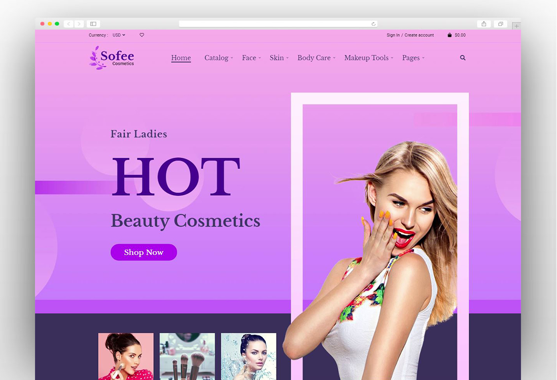 Sofee | Cosmetic Skincare Shopify Theme