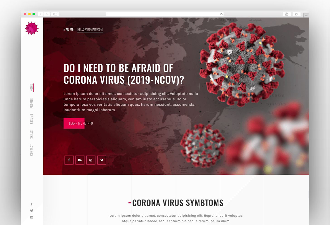 Teracov - Coronavirus & COVID-19 Medical Prevention Template