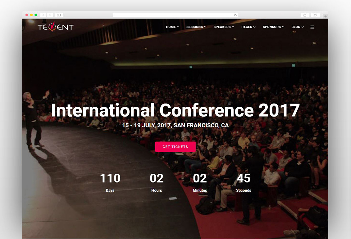 Tevent - Conference & Event WordPress Theme