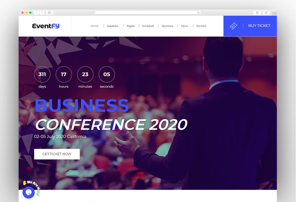 Eventfy - Conference and Event HTML Template
