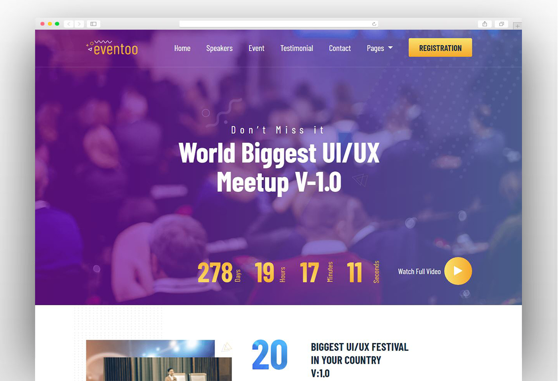 Eventoo - Event HTML Template